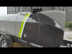 Б/у ZOOMLION бетононасос HBT100.18.186RSU перекачка бетона интеллектуальная система управления запуском главного цилиндра video