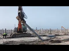 мини водитель кучи экскаватора 2800rpm для строительного проекта панели солнечных батарей video