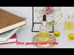 бутылка лосьона стекла доказательства утечки бутылки капельницы золота 100ml 18/415 Роза video