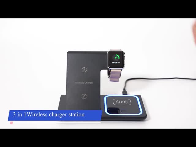 Apple IWatchのための折り畳み式18W QC3.0のデスクトップの無線充電器