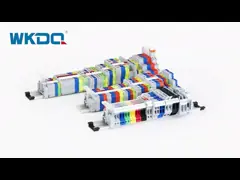 Нажим NS 35 рельса DIN в типе соединения терминальных блоков соединения video