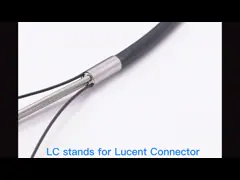 Пре прекращенное стекло - кабель оптическ волокно волокна ФО привяжите ЛК - вьюрок длины ЛК 300М video