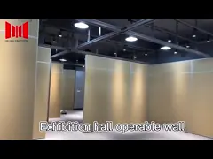 36db Soundproof Fabric Surface Wooden Partition Wall For Gallery ODM