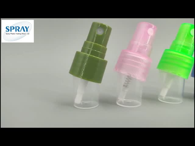 殺菌性の香水ポンプ スプレーヤーの半分の帽子のための18/400の18/410のプラスチック良い霧のスプレーヤー