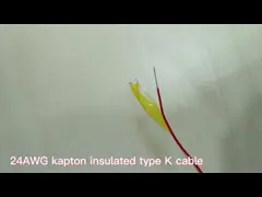 Провод термопары алюмеля хромеля 24AWG с изоляцией PTFE кэптона video