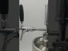 Отполированный бочонок шарового затвора 5 литров мини, система распределителя бочонка пива шарового затвора video