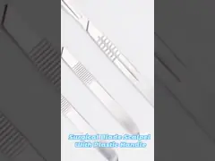 Устранимое медицинское хирургическое лезвие скальпеля нержавеющей стали углерода video