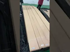 Спиленные кварталом естественные листы переклейки облицовки белого дуба для мебели video