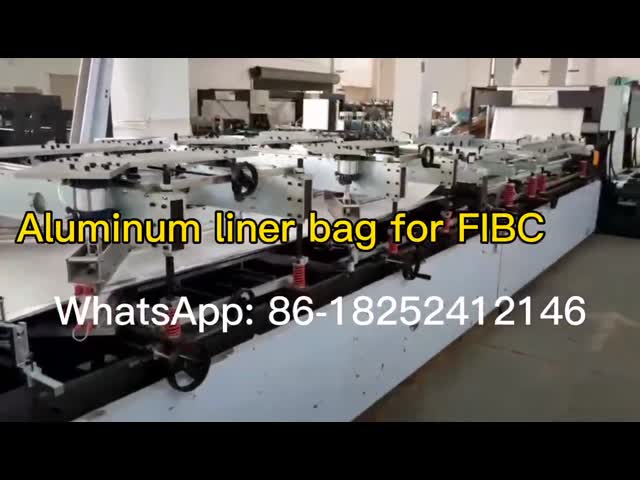 Модернизированный вкладыш сумки громоздк алюминиевой фольги версии сверхмощный пластиковый упаковывая химический материальный полиэтиленовый пакет делая машину видео