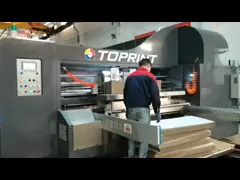 Automatic Flexo Printing Slotting Machine High Speed Open / Closed Type
