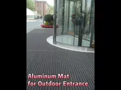 Shopping Mall Supermarket Aluminum Entrance Mats For Schools Black Grey