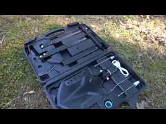 инструментальный ящик алюминиевого сплава 3Cr13 располагаясь лагерем, функция Muti совсем в одном наборе инструмента video