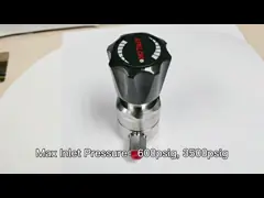 Высокий клапан давления азота кислорода подачи давления высокий регулируя с VCR приспосабливая 1/4inch video