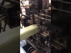 rollo de la bajada de aguas del grueso de 0.4-0.6m m que forma la máquina con el sistema de control del PLC video