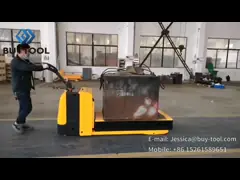 приведенная в действие емкостью тележка паллета 2000kg с управлением рулем электричества video