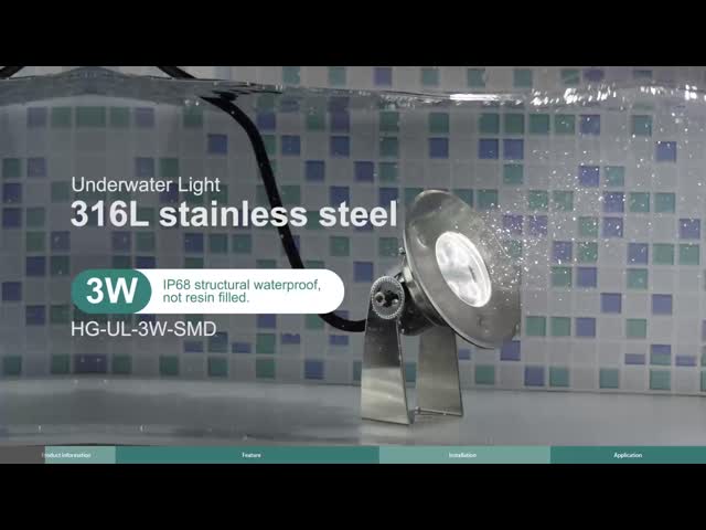 SMD3030 3W привело подводный ERP DC24V 170ma белого света света бассейна видео