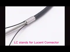 Waterproof CPRI Fiber Patch Cables ODC 4 Cores Socket / Plug To LC TPU Tactical Armored video