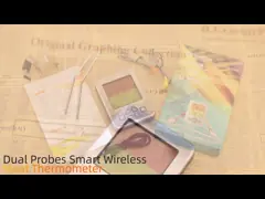 Wireless Dual Probe Meat Thermometer Steak Smoker BBQ Cooking