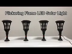 мелькать 7.2W пылает света пламени солнечных светов солнечные для светов столба пути двора Graden video