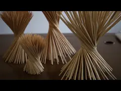 Плоское БАРБЕКЮ протыкальники 8 дюймов бамбуковые полощет ручку барбекю Kebab гриля ручек бамбуковую video