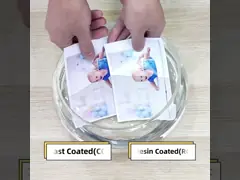 Теплая белая бумага фото RC для сатинировки водостойкие 210*297mm Premuim струйного принтера video