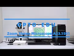 8x - 50x Trinocular Stereo Zoom Microscope with Track Stand LED Light A23.1501