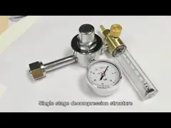 Регулятор давления СО2 латунный с соединением М16-1.5РХ выхода измерителя прокачки video