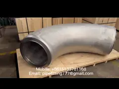 загиб штуцера трубы 6d, Sch80 локти трубы 8 дюймов и загибы безшовные video