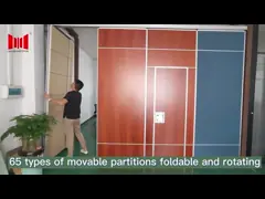 95mm Pattern Fabric Acoustic Folding Partition Wall For Exhibition Hall