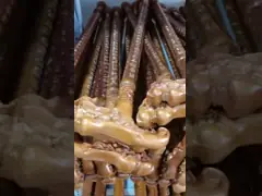 На открытом воздухе Handcrafted деревянное выскальзывание идя ручек 90cm не video