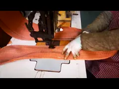 Duplex Webbing 60T Polyester Lifting Sling Orange Color