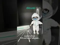 Specimen Collection Flocked Nylon Swab Nasopharyngeal Oropharyngeal Swab For Covid-19