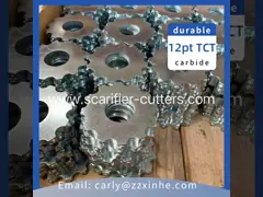 Стандарт диаметр 80mm 12 резцов вольфрама пункта остроконечный на филировальных машинах video