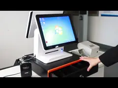 Машина все оплаты терминала экрана касания магазина розничной торговли кассового аппарата 15,6 дюймов в одной системе Pos video