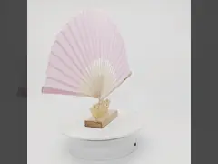 Логотип вентилятора руки ткани нервюры бамбуковый небольшой складывая изготовленный на заказ Multicolor video