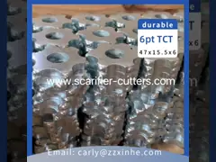 China Scarifier Parts & Accessories 6 PT Tungsten Carbide Cutters Trelawny TFP 260/ Blastrac BMP-265 SCARIFIER supplier