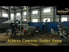 Насос HBT40.10.60RS НОВЫЙ конкретный исправил мобильный трейлер 40m3/H 4500kg video