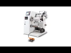 Вертикальные разрезать кругового ножа небольшие и перематывать быстрый ход машины video