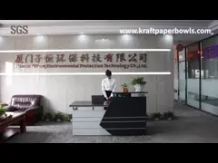 China Eco-friendly disposable food grade bamboo paper bowl printing salad bowl supplier