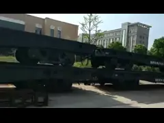 40 футов железной дороги Flatcars датчика km/h 1520mm Flatcars 120 фуры контейнера плоской video