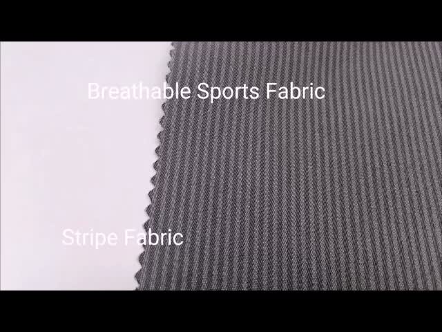 Stripe Breathable Fabric 86% Nylon 10% Polyester 4% Spandex 126gsm