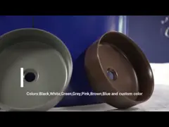 Vessel Counter Top Bathroom Sink Matte Green Color Wash Hand Basin For Hotel