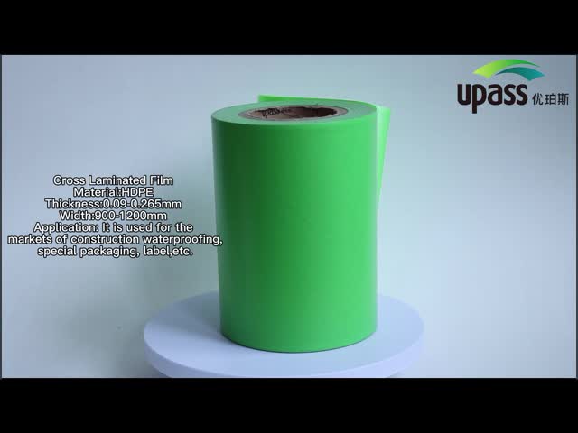 Underlayment Waterproof Cross Laminated Film Anti Slip Hdpe Film Roll