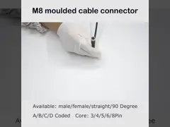Adaptador de conector de sensores M8 codificado A/B/D para conexões rápidas e seguras