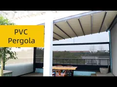 Motoried Retractable Roof Pergola Awning Garden Building Waterproof Patio