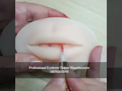 Кожа практики татуировки губы силикона 3D OEM для салонов красоты video