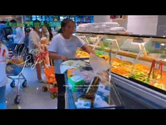 Коммерческий холодильник с выдвижными / переключающимися стеклянными дверями video