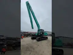 Длиннорукий бум и рука для ползучего экскаватора video