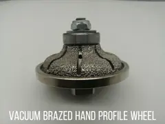 Острая рука диаманта профилируя маршрутизатор камня сдержала внутренний поток для мраморного профиля края гранита video