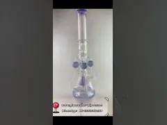 16,5» стеклянными покрашенных трубами водопровода кальянов основания губы толстых нижних прямых video